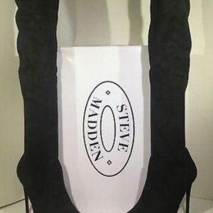 Steve Madden Demanding Black Thigh High Boots